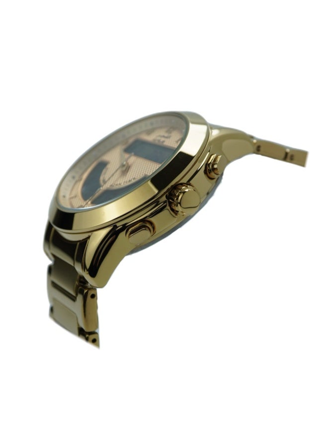 ساعة رجالية فاخرة من الفولاذ المقاوم للصدأ من الذهب الفاخر WA-12GW - Image 4